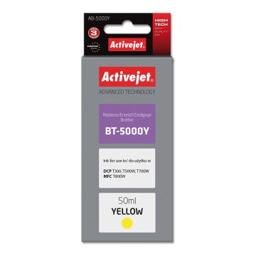 Activejet AB-5000Y Ink Bottle (replacement for Brother BT-5000Y; Supreme; 50 ml; 5000 pages, yellow)