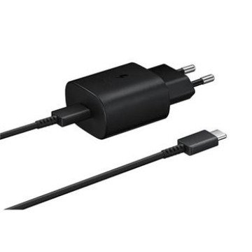 EP-TA800EBE + EP-DA905BBE Samsung 25W Travel Charger + USB-C/USB-C Data Cable Black (OOB Bulk)