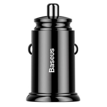 Baseus CCALL-YD01 Circular Car Charger Dual USB QC3.0 30W Black Baseus CCALL-YD01 Circular Car Charger Dual USB QC3.0 30W Black
