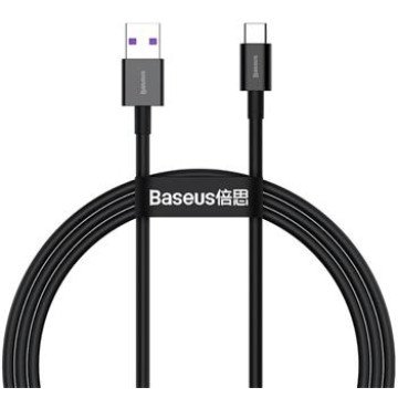 Baseus CATYS-01 Superior Fast Charging Cable USB-C 66W 1m Black Baseus CATYS-01 Superior Fast Charging Cable USB-C 66W 1m Black