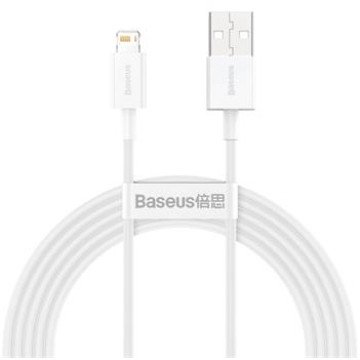 Baseus CALYS-C02 Superior Fast Charging Cable Lightning 2.4A 2m White Baseus CALYS-C02 Superior Fast Charging Cable Lightning 2.4A 2m White