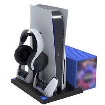 iPega P5013 Charger and Cooling Station for PS5 and PS5 Controller Black (Damaged Package)