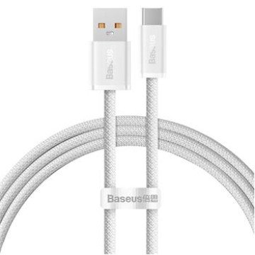 Baseus CALD000602 Dynamic Series Fast Charging Data Cable USB - USB-C 100W 1m White Baseus CALD000602 Dynamic Series Fast Charging Data Cable USB - USB-C 100W 1m White