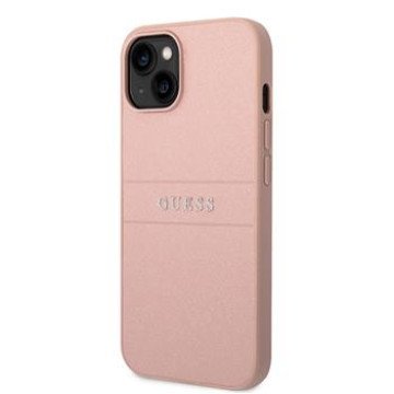 Guess PU Leather Saffiano Case for iPhone 14 Plus Pink Guess PU Leather Saffiano Case for iPhone 14 Plus Pink
