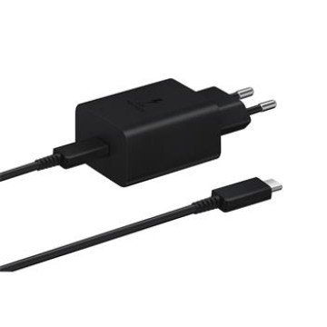 EP-T1510EBE + EP-DA705BBE Samsung 15W Travel Charger + USB-C/USB-C Data Cable Black (OOB Bulk)