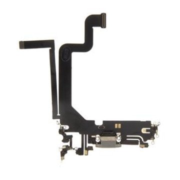 iPhone 14 Pro Max Flex Cable with Charging Connector Silver iPhone 14 Pro Max Flex Cable with Charging Connector Silver