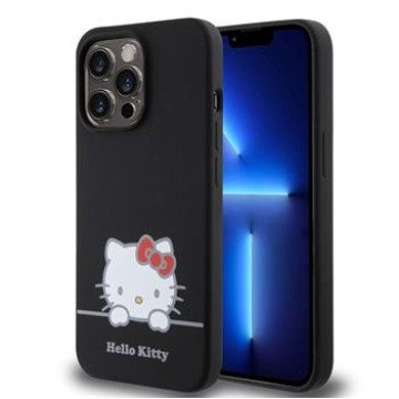 Hello Kitty Liquid Silicone Daydreaming Logo Case for iPhone 13 Pro Black Hello Kitty Liquid Silicone Daydreaming Logo Case for iPhone 13 Pro Black