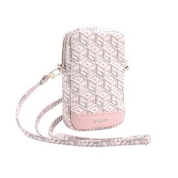 Guess PU G Cube Wallet Phone Bag Zipper Pink Guess PU G Cube Wallet Phone Bag Zipper Pink