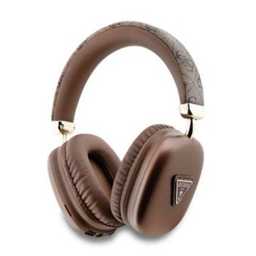 Guess PU Leather 4G Triangle Logo Wireless Headphone Brown Guess PU Leather 4G Triangle Logo Wireless Headphone Brown