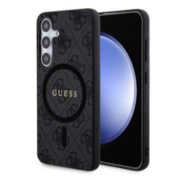 Guess PU Leather 4G Colored Ring MagSafe Case for Samsung Galaxy S24 Black Guess PU Leather 4G Colored Ring MagSafe Case for Samsung Galaxy S24 Black