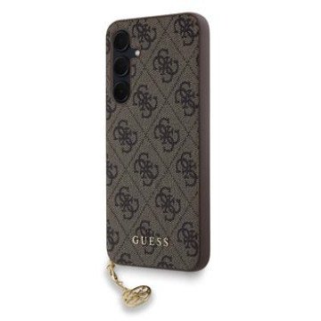 Guess 4G Charm Case for Samsung Galaxy A35 5G Brown