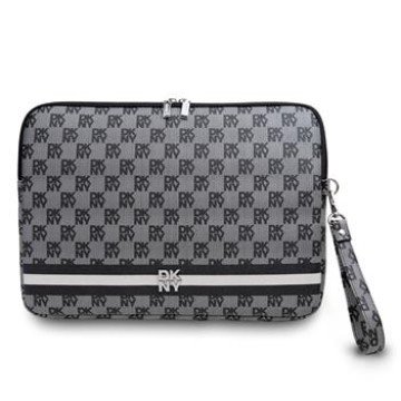 DKNY PU Leather Checkered Pattern and Stripe Computer Sleeve 13/14