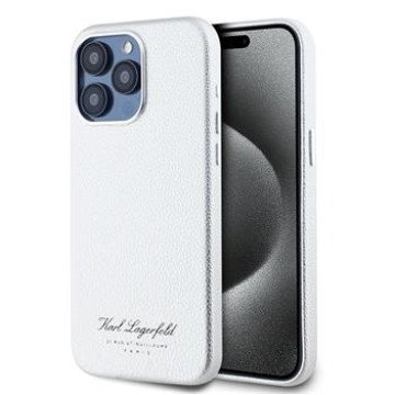 Karl Lagerfeld Grained PU Hotel RSG Case for iPhone 15 Pro Max Grey Karl Lagerfeld Grained PU Hotel RSG Case for iPhone 15 Pro Max Grey