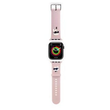 Karl Lagerfeld Karl and Choupette Head NFT Watch Strap for Apple Watch 38/40/41 Pink Karl Lagerfeld Karl and Choupette Head NFT Watch Strap for Apple Watch 38/40/41 Pink