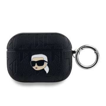 Karl Lagerfeld PU Embossed Karl Head Case for AirPods Pro Black