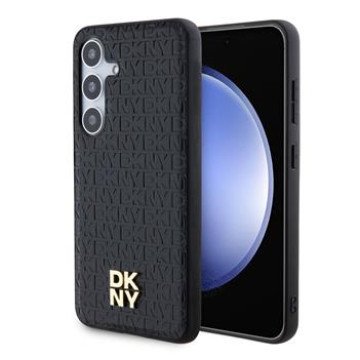 DKNY PU Leather Repeat Pattern Stack Logo Magsafe Case for Samsung Galaxy S24 Black DKNY PU Leather Repeat Pattern Stack Logo Magsafe Case for Samsung Galaxy S24 Black