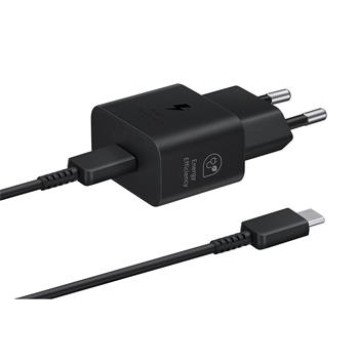 EP-T2510EBE + EP-DN980BBE Samsung USB-C 25W Travel Charger + USB-C Data Cable Black (OOB Bulk)