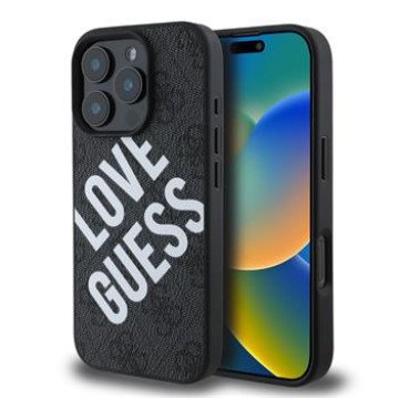 Guess PU Leather 4G Big Love Logo MagSafe Case for iPhone 16 Pro Black Guess PU Leather 4G Big Love Logo MagSafe Case for iPhone 16 Pro Black