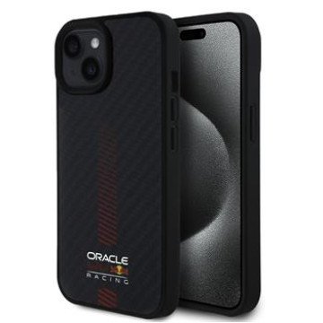 Red Bull Carbon Powerbar MagSafe Case for iPhone 15 Black