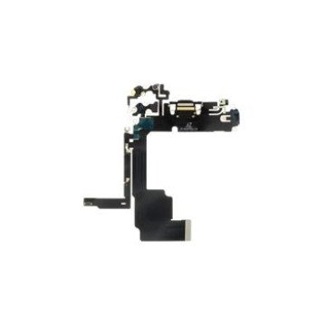 iPhone 15 Pro Flex Cable with Charging Connector Black iPhone 15 Pro Flex Cable with Charging Connector Black