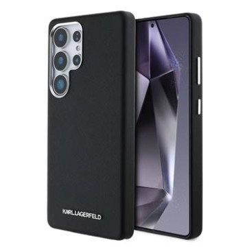 Karl Lagerfeld PU Saffiano Metal Logo and Frame Case for Samsung Galaxy S25 Ultra Black