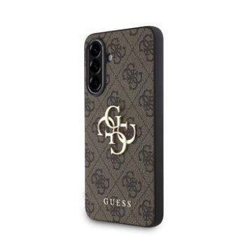 Guess PU 4G Metal Logo Case for Samsung Galaxy A56 Brown