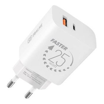 OBAL:ME Wall Charger USB-A + USB-C 25W White OBAL:ME Wall Charger USB-A + USB-C 25W White