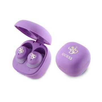 Guess 4G Logo Mini TWS Wireless Earphones Purple