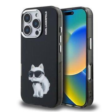 Karl Lagerfeld IML Aquarelle Choupette Case for iPhone 16 Pro Max Black Karl Lagerfeld IML Aquarelle Choupette Case for iPhone 16 Pro Max Black