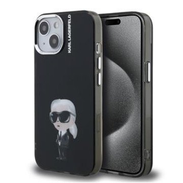 Karl Lagerfeld IML Aquarelle Karl Case for iPhone 15 Black Karl Lagerfeld IML Aquarelle Karl Case for iPhone 15 Black