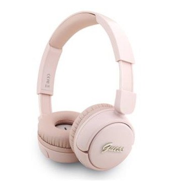 Guess Script Metal Logo Wireless Headphone Pink Guess Script Metal Logo Wireless Headphone Pink