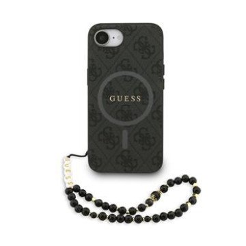 Guess PU Leather 4G Colored Ring Strap MagSafe Case for iPhone 16e/17e Black Guess PU Leather 4G Colored Ring Strap MagSafe Case for iPhone 16e/17e Black