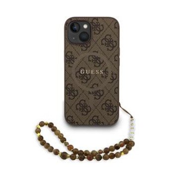 Guess PU Leather 4G Colored Ring Strap MagSafe Case for iPhone 15 Brown Guess PU Leather 4G Colored Ring Strap MagSafe Case for iPhone 15 Brown