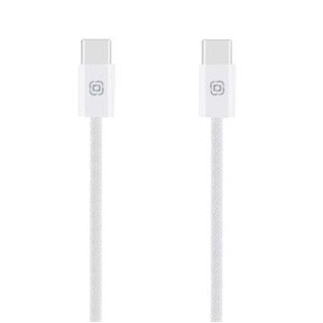 OBAL:ME Super Fast USB-C/USB-C Braided Cable 60W 1m White