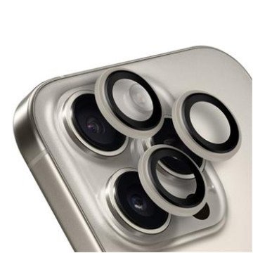 OBAL:ME Lens Protector for Apple iPhone 15 Pro/15 Pro Max Natural Titanium OBAL:ME Lens Protector for Apple iPhone 15 Pro/15 Pro Max Natural Titanium