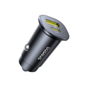 Baseus GoTrip Car Charger USB-C/USB-A 30W Cosmic Black Baseus GoTrip Car Charger USB-C/USB-A 30W Cosmic Black