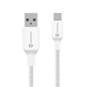 Tactical Stitch Thread Cable USB-A/USB-C 2m White