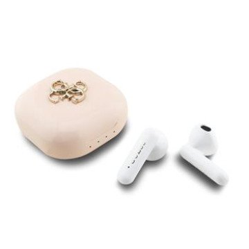 Guess 4G Metal Logo TWS Wireless Earphones Pink