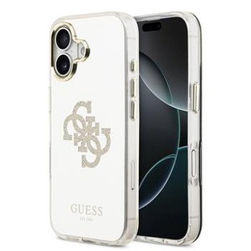 Guess PC/TPU Mirror 4G Glitter Logo MagSafe Case for iPhone 17 Gold