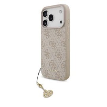 Guess 4G Charm MagSafe Case for iPhone 17 Pro Tone on Tone Pink