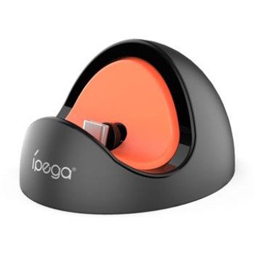 iPega SW2041 Mini Charger Dock for Switch Lite/Nintendo Switch/Nintendo Switch 2  Black/Red