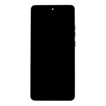 Motorola G86 LCD Display + Touch Unit + Front Cover Black (Spellbound) (Service Pack)