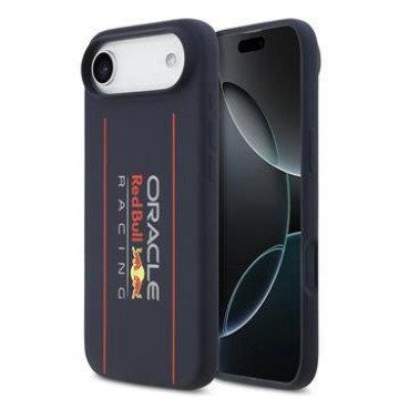 Red Bull Silicone Vertical Logo MagSafe Case for iPhone Air Navy