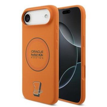 Red Bull Silicone Blue Ring MagSafe Case for iPhone Air Orange