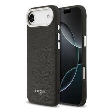 Lacoste PU Leather Champs Elysees MagSafe Case for iPhone Air Black