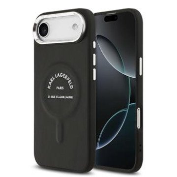 Karl Lagerfeld PU RSG Logo MagSafe Case for iPhone Air Black