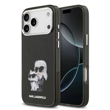 Karl Lagerfeld IML Aquarelle Karl and Choupette Case for iPhone 17 Pro Max Black Karl Lagerfeld IML Aquarelle Karl and Choupette Case for iPhone 17 Pro Max Black