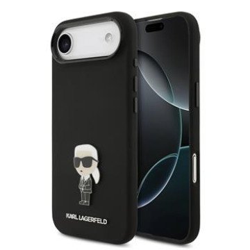 Karl Lagerfeld Liquid Silicone Metal Ikonik Case for iPhone Air Black Karl Lagerfeld Liquid Silicone Metal Ikonik Case for iPhone Air Black