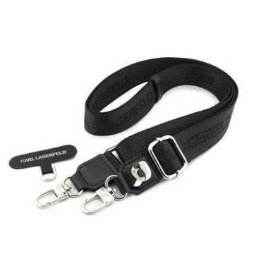 Karl Lagerfeld Universal Crossbody Strap Karl Patch Black