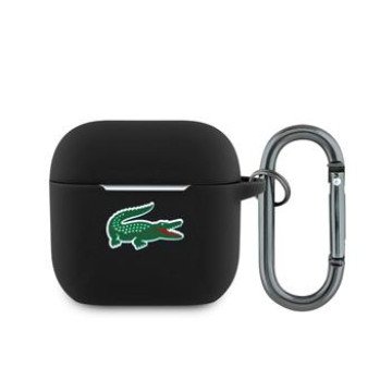 Lacoste Liquid Silicone Croc Logo Case for AirPods 4 Black